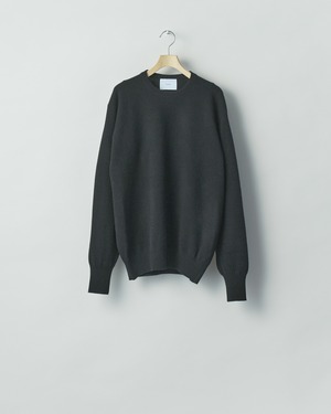ssstein "EXTRA FINE WOOL KNIT CREW NECK LS〔BLACK〕"