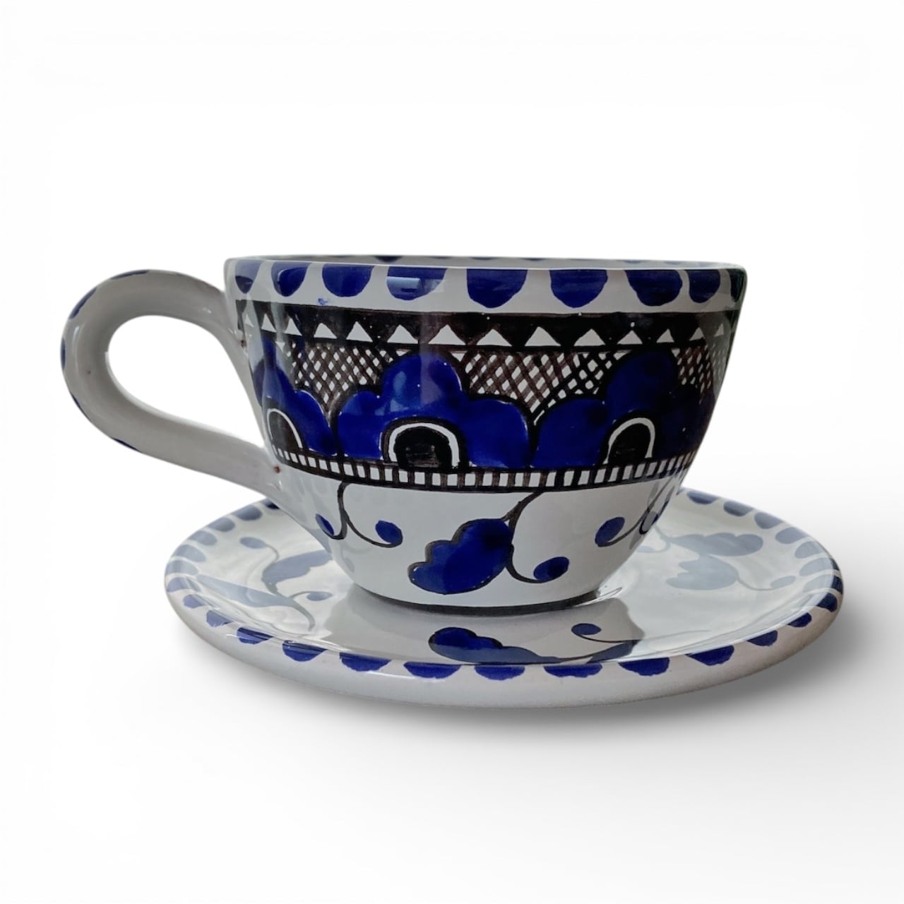 蓋付き陶器カップ 伝統的な模様 蓋付き陶器カップ 伝統的な模様 楽天