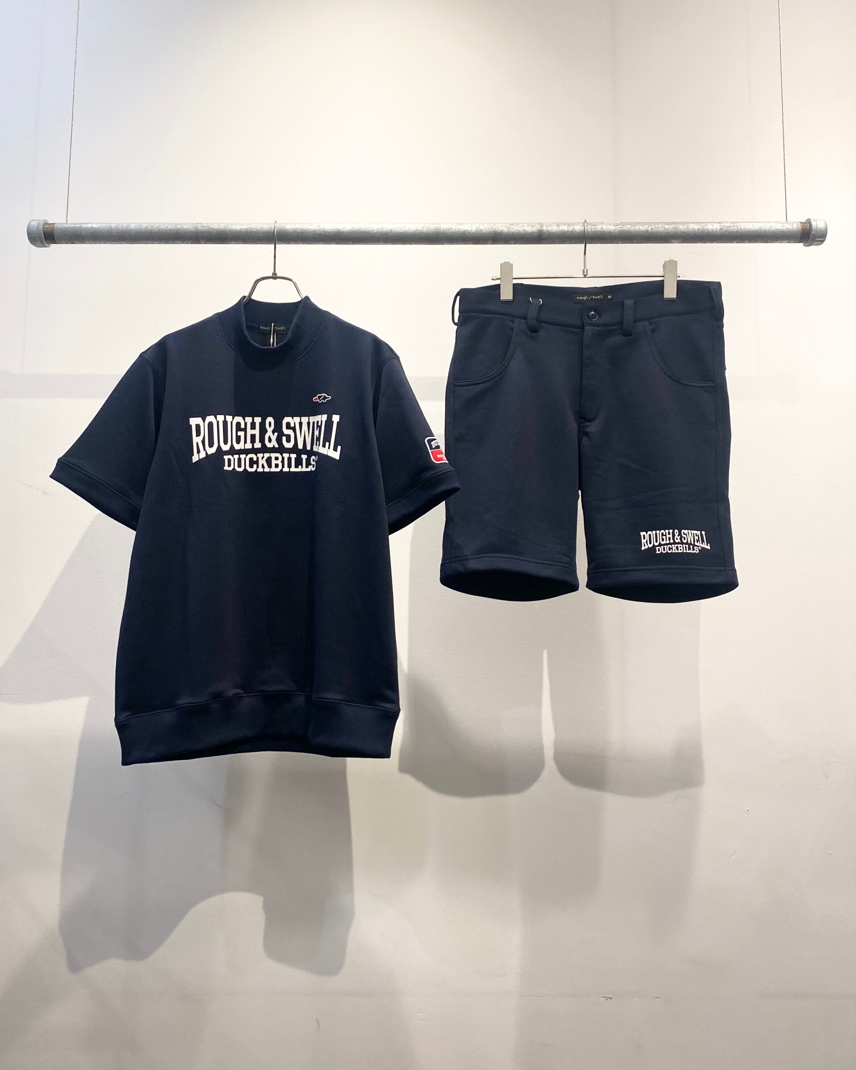 rough & swell】《MEN'S》CUDA SWEAT SHORTS | Sandy GOLF