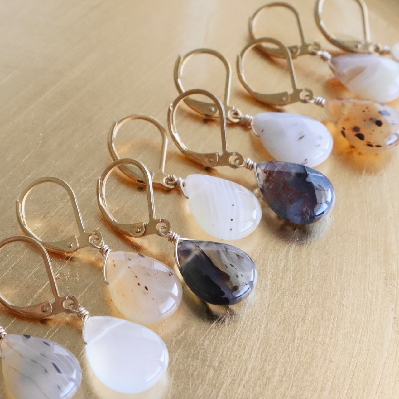 Limited】サーフィン用ピアス: 天然石 錆びない！海で大活躍♩ 金属 