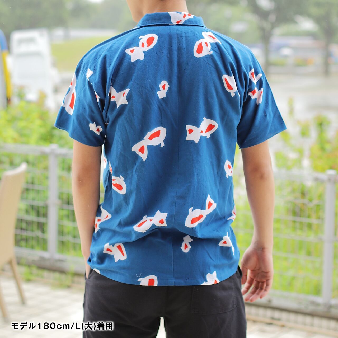 L/XLサイズ】 江戸シャツ 金魚 | 江戸っ子 edocco
