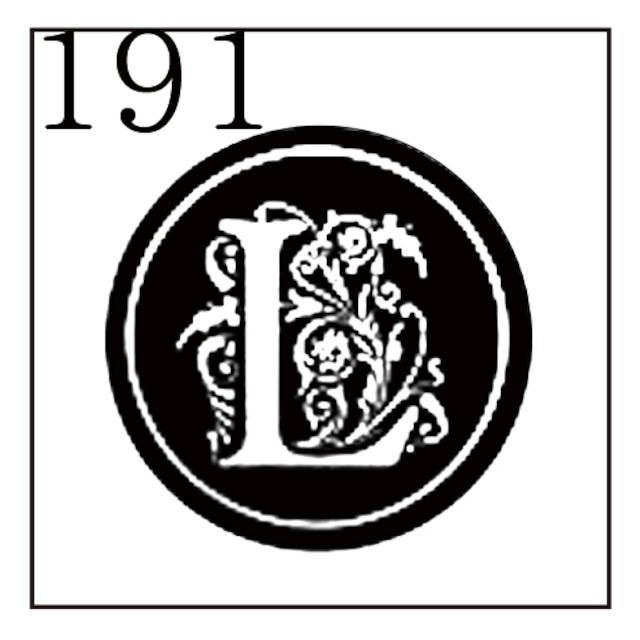 【シーリングスタンプ／封蝋印】「191／英字Type7＜L＞」ラウンジ・英字7・封印・イニシャル・アルファベット