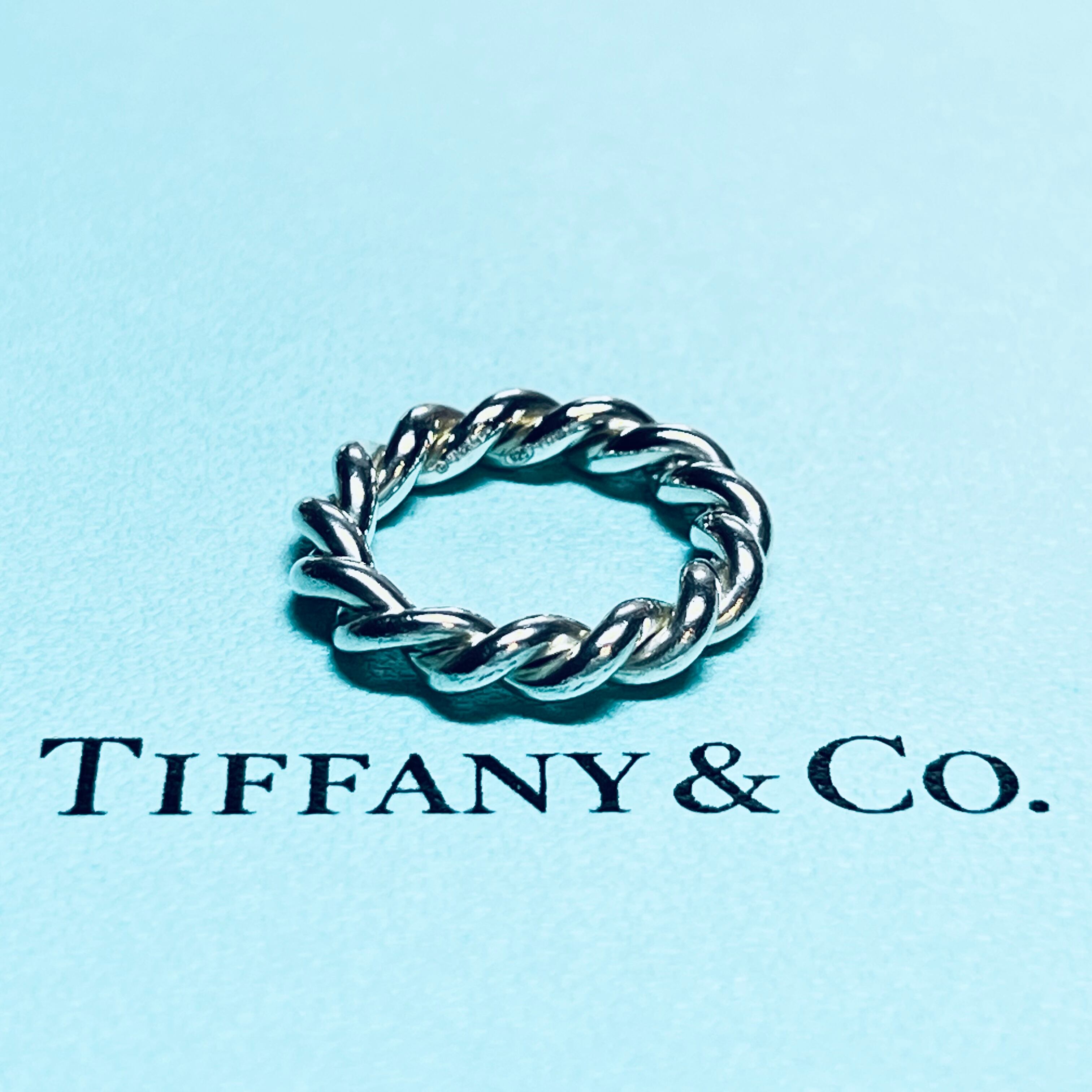 ティファニー Tiffany key ring 14k rope knot