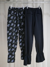 25aw 受注アイテム : RITSUKO KARITA - Louise flare hem pants〔louise〕Night garden