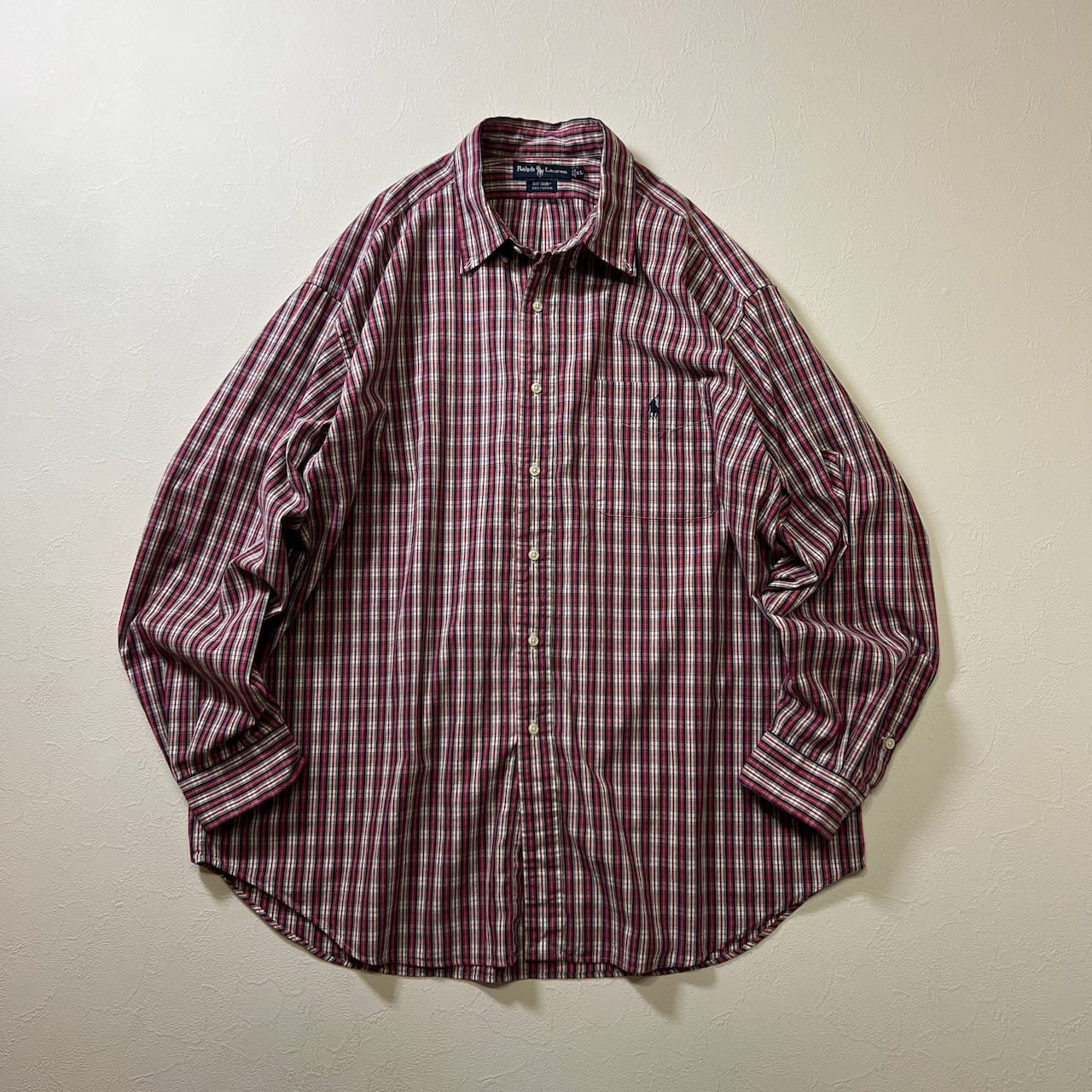 フランス製　グランパシャツ　チェック　ワーク古着 1950-1960's French Work Shirt フランスのワークシャツ