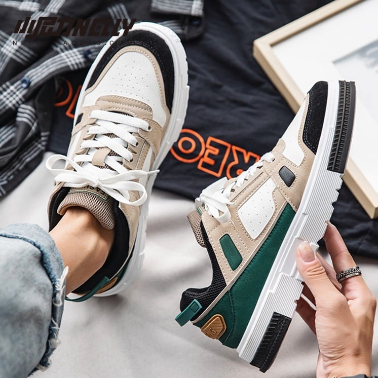 カラーブロック スニーカー (25.5～27㎝） | Korean unisex fashion