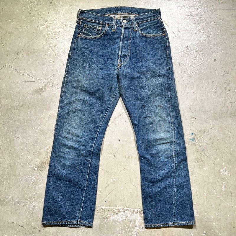 60's LEVI'S リーバイス 501 デニム Big E Vステッチ 足長R 不均等V