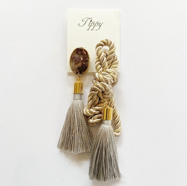 rope tassel pierce / earring 