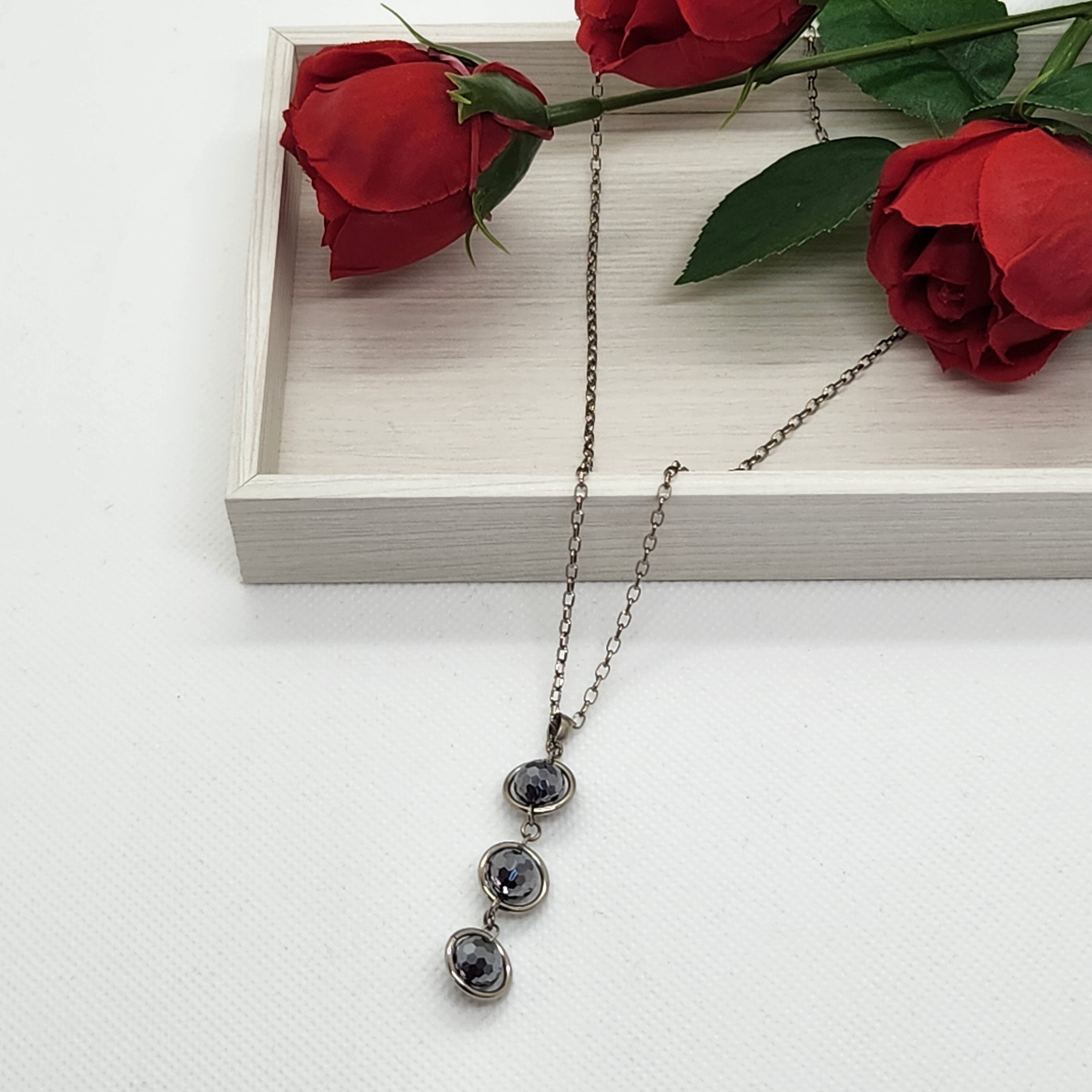 純チタン ネックレス テラヘルツとリング3連 | DAPTA Pure titanium