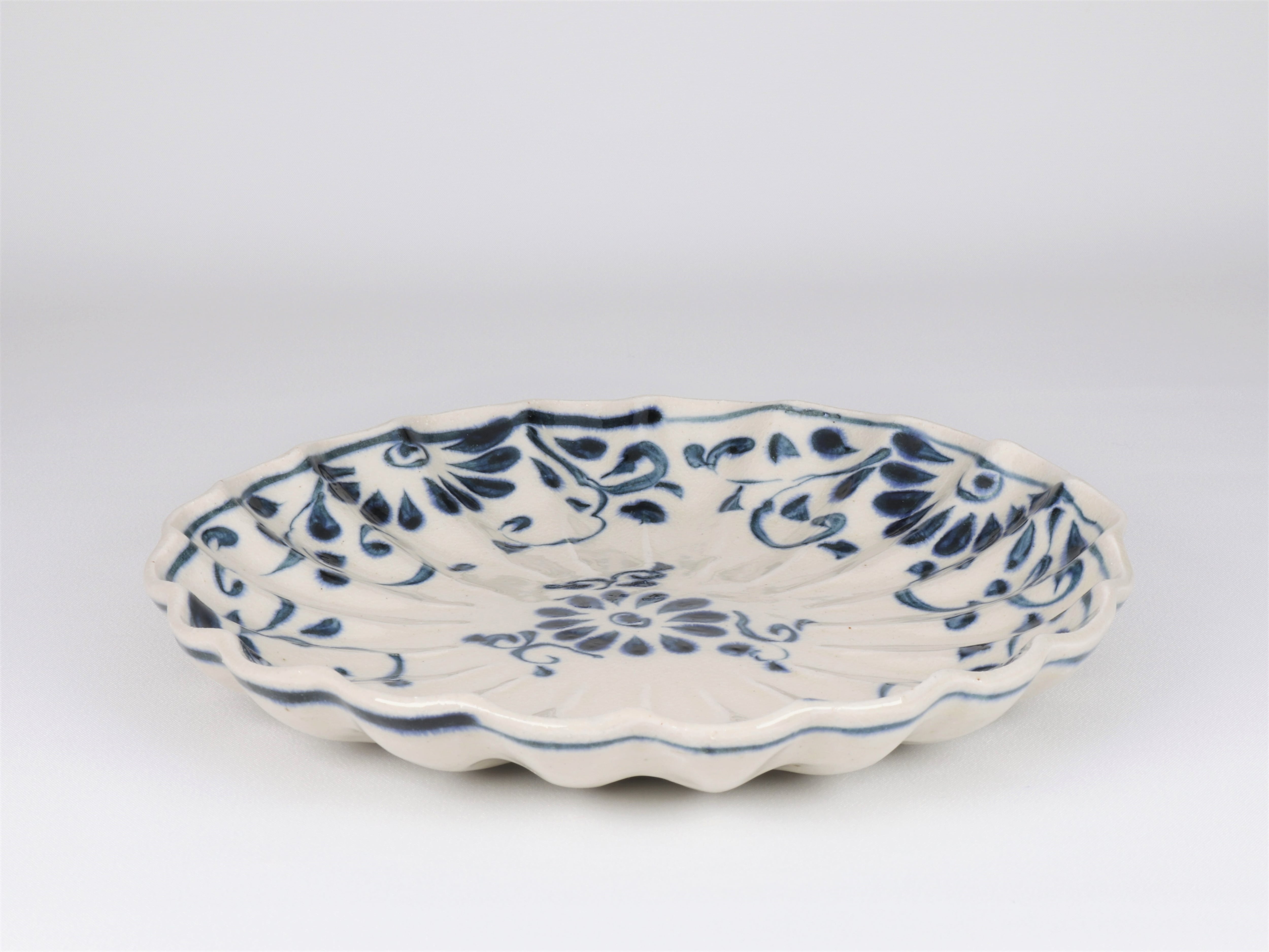 安南 菊型盛皿 花安南【B級品 特価】