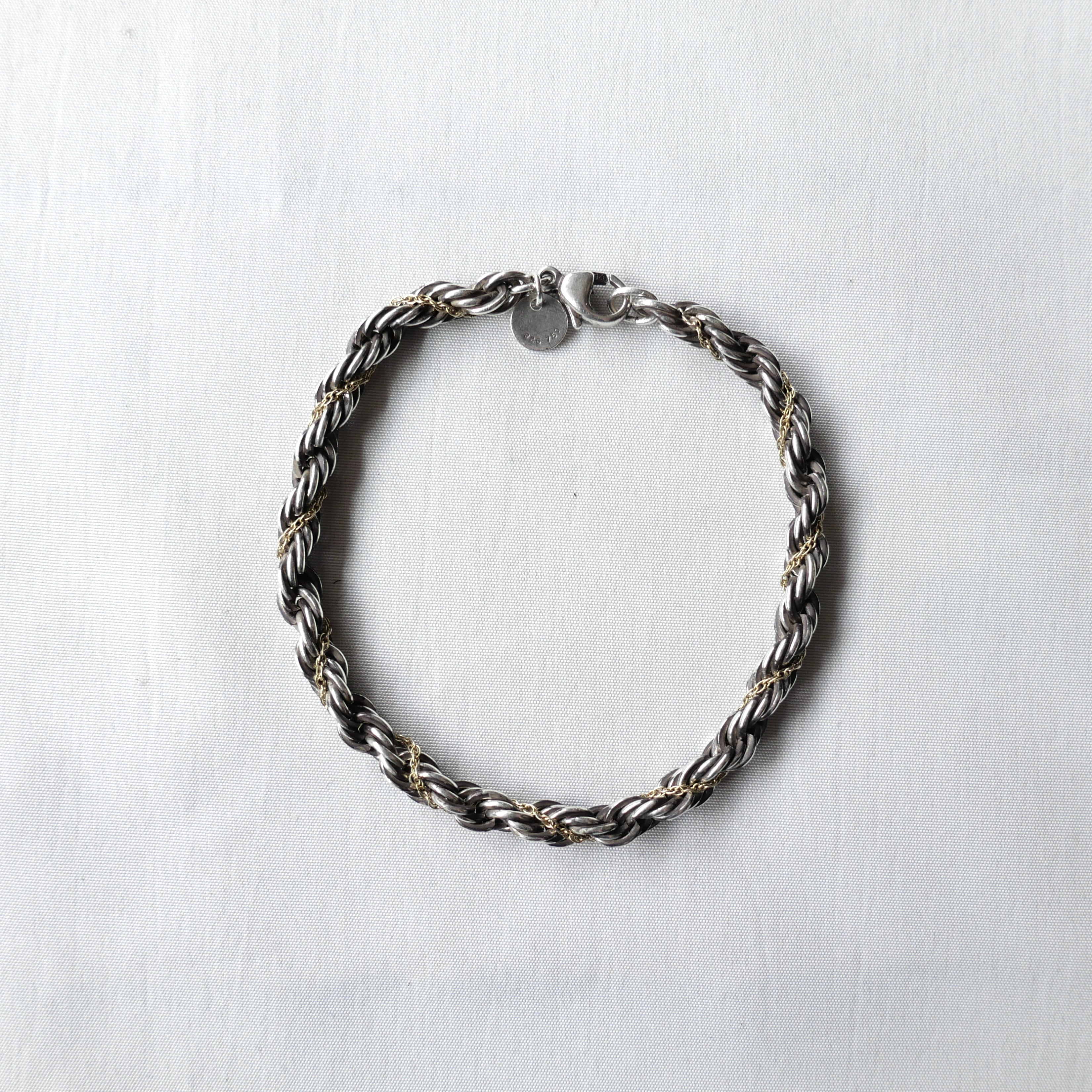 TIFFANY&Co. 750/925 TWIST ROPE CHAIN BRACELET | safarionline