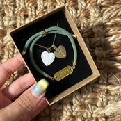 イニシャル　ハートネックレス［GSN106］