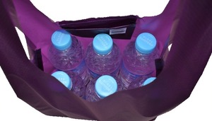 [バイオパッカー] CORDURA エコバッグ Mサイズ (ブラック) 折りたたみ 工房 手作り 日本製 エコパッケージ MX-0007-128