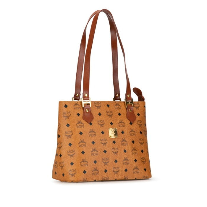 専用です】MCM ヴィセトス ショルダーバッグ ロゴ キャラメル ゴールド