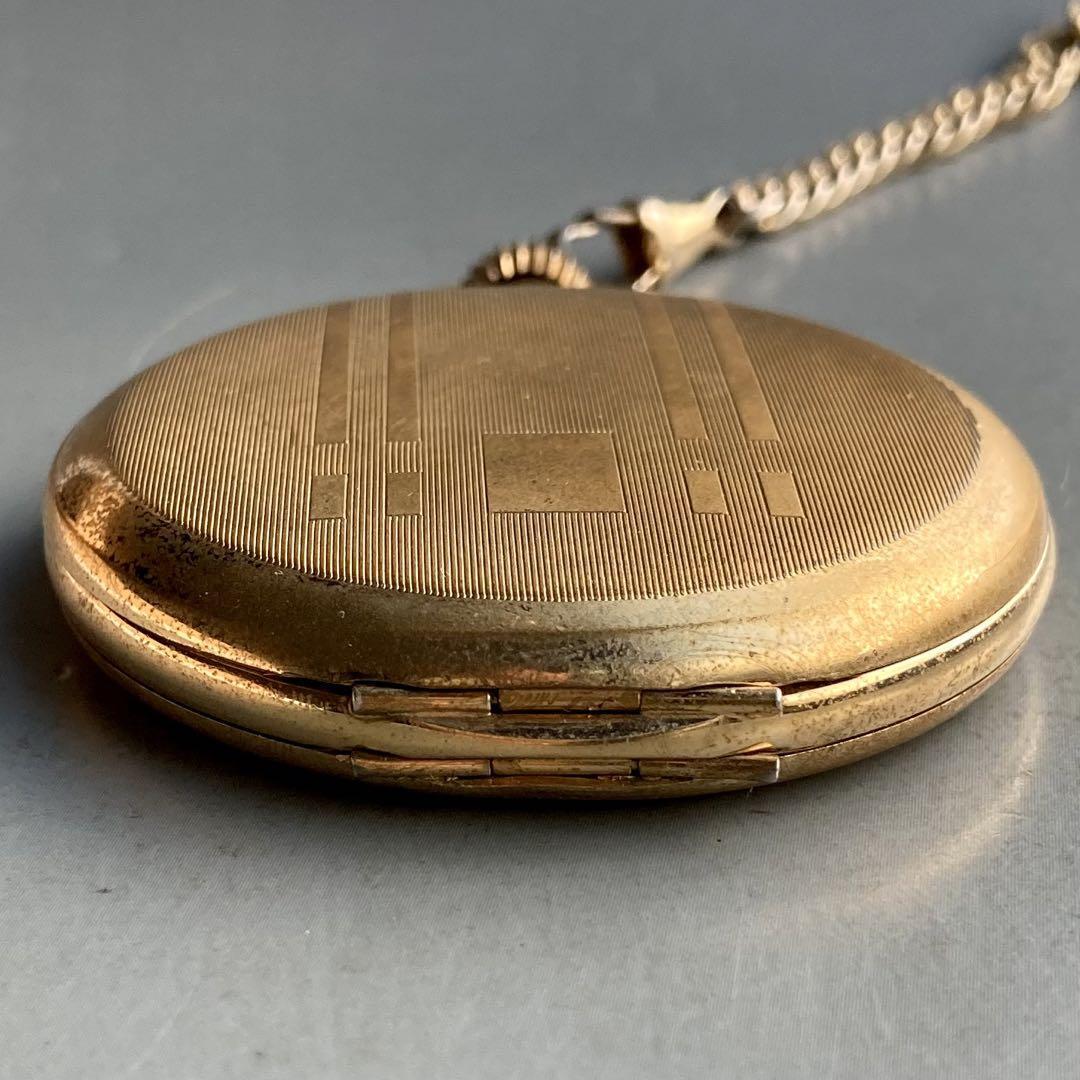 動作良好】サコム SACOM アンティーク 懐中時計 手巻き ハンターケース