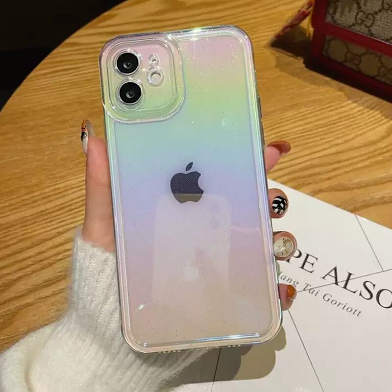 トレンド ばっちり クリアiphoneケース Iphoneカバー スマホケース 韓国風雑貨 プチプラ オーロラ ラメ 夢かわいい スケルトン 半透明 個性的 半透明 Lamitte Deco トレンド 韓国ファッション ショップ Base店