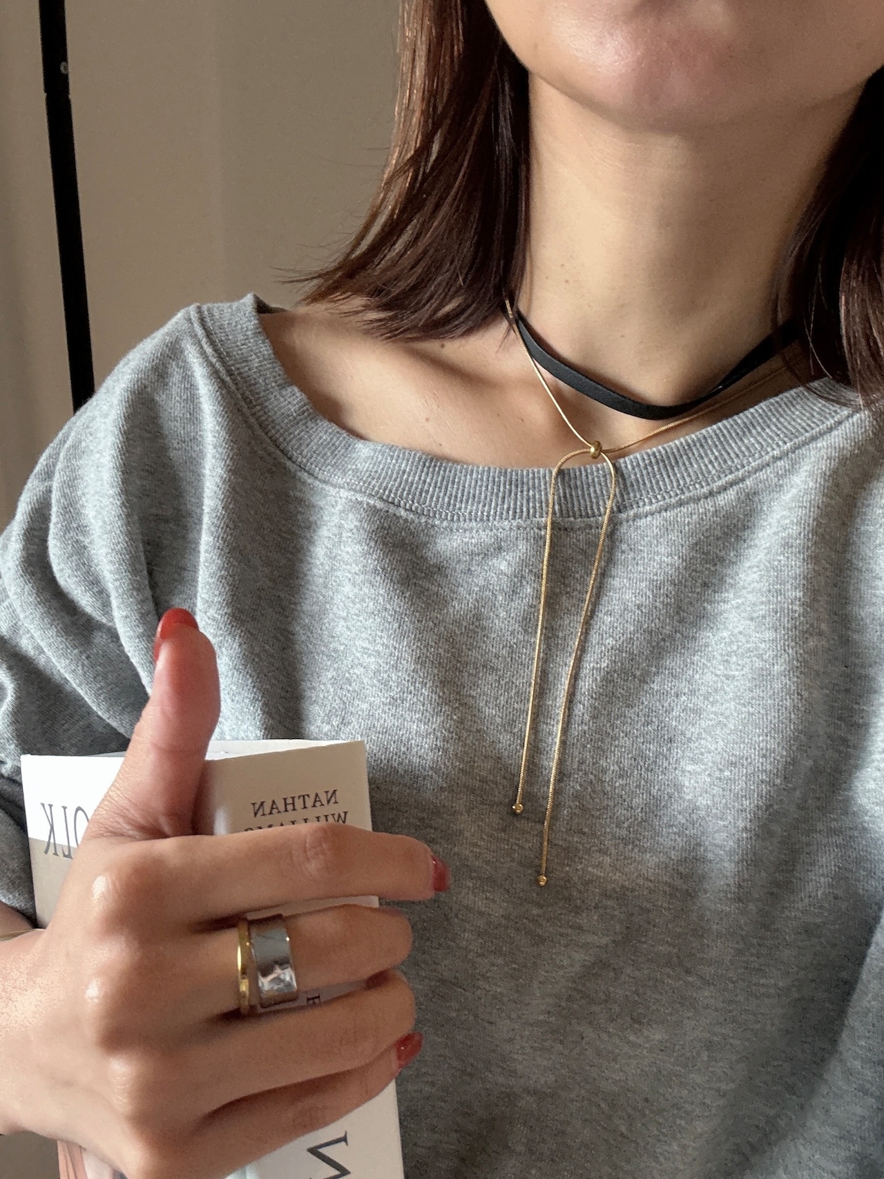 スライドラインネックレス