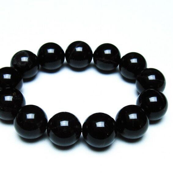 モリオン 黒水晶 ブレスレット 18mm 一点物 メール便可 [M便 1/10] 111-46299