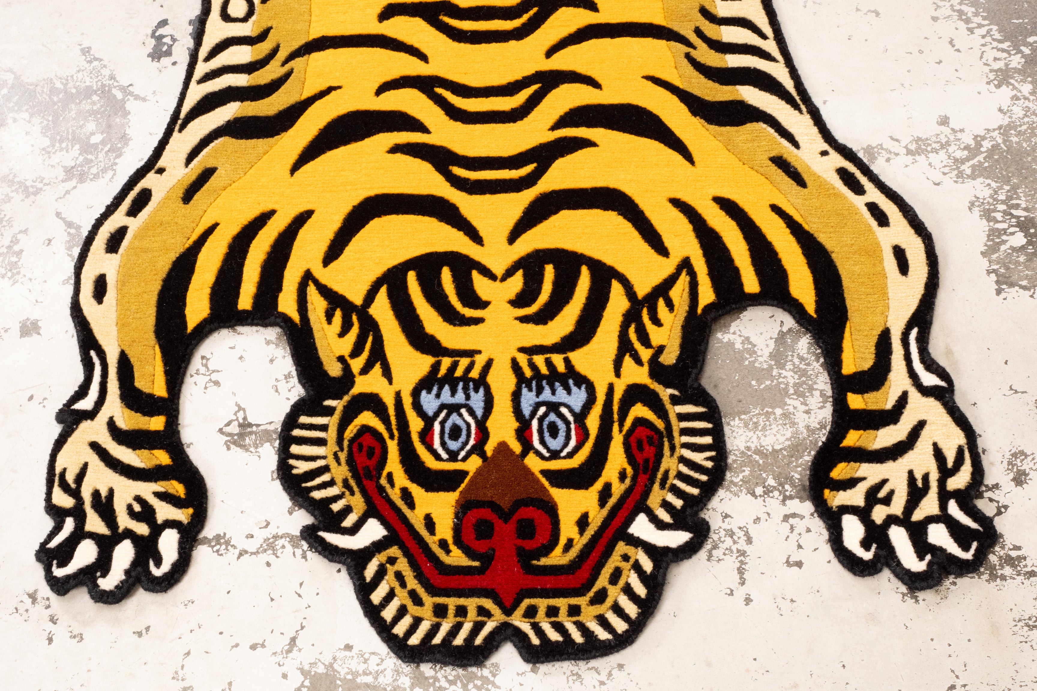 チベタンタイガーラグ ラージ DETAIL Tibetan Tiger Rug DTTR-02   Lサイズ - 2