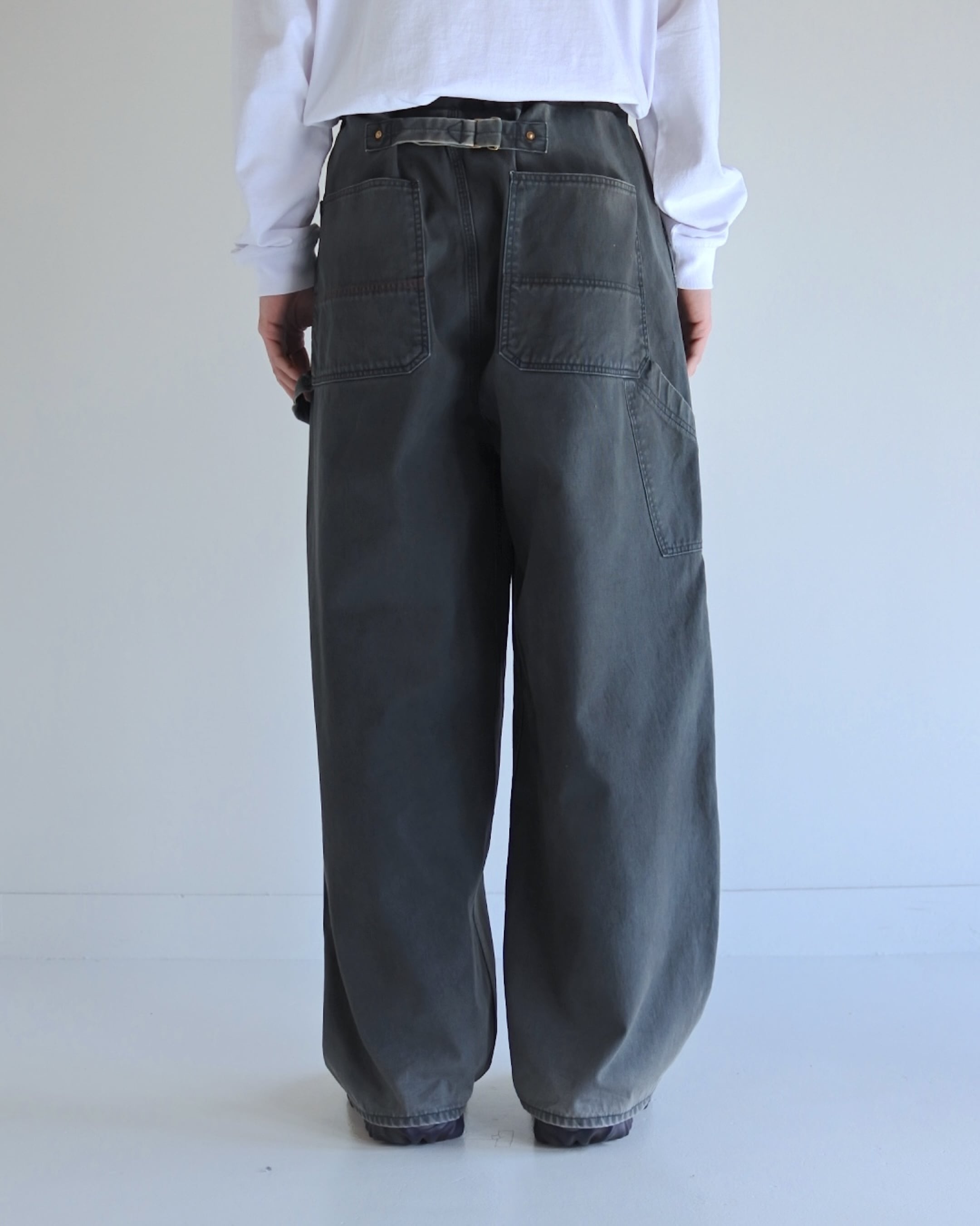 ANACHRONORM/アナクロノーム DOUBLE KNEE DUCK PAINTER PANTS BLACK