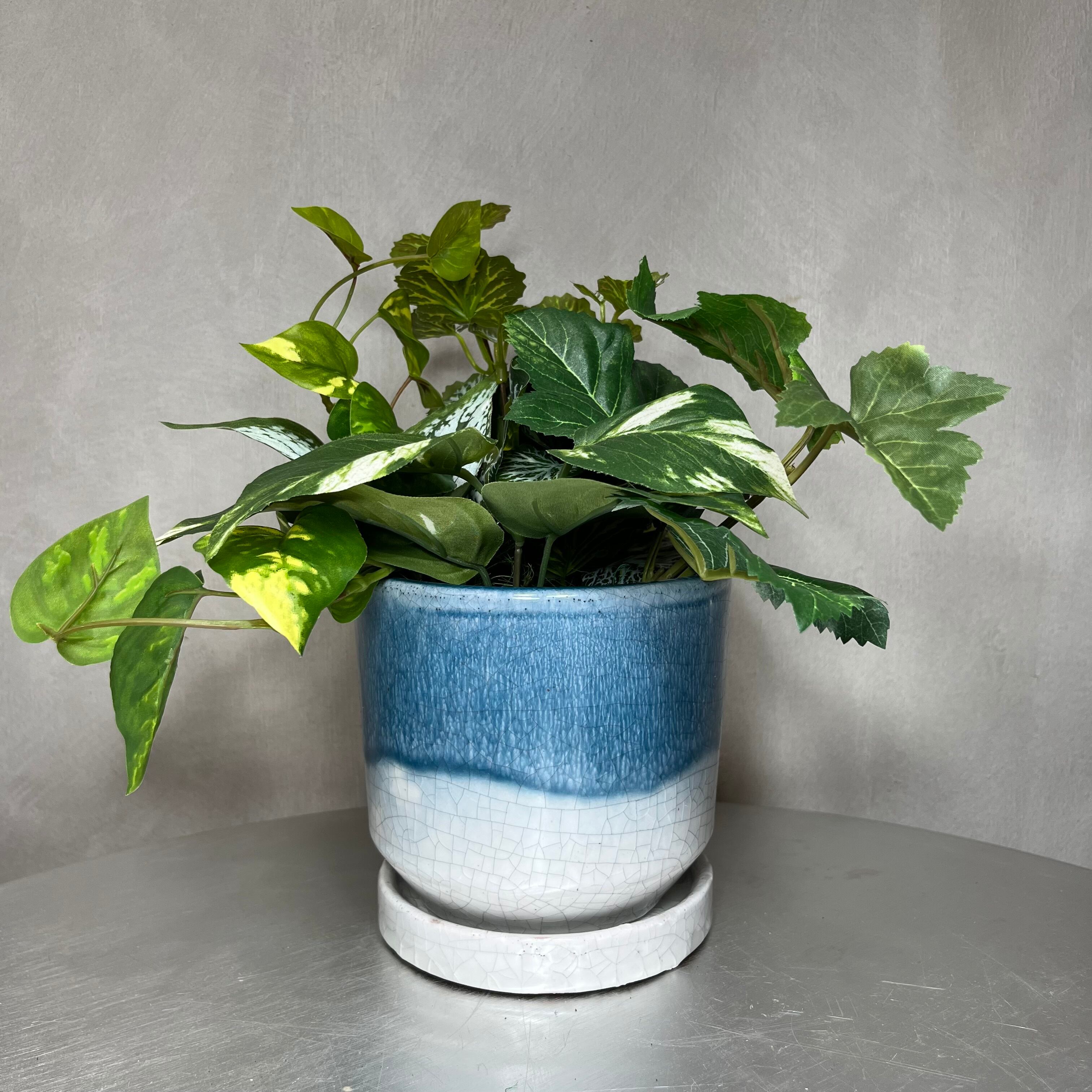 ハンドメイド フェイクグリーンb ローズバンチ B 造花 インテリア