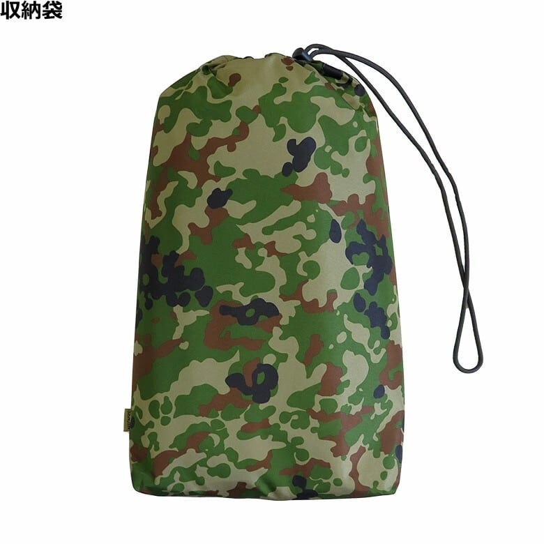 SENJIN迷彩遮光透湿ポンチョ約140cm x 140cm 戦人（SENJIN）遮光透湿ポンチョ 泉州 衣服/レインウェア/陸上自衛隊