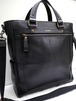 22万美品★BURBERRY PRORSUM バーバリープローサム A4対応ビジネス可 大容量 2way レザー トート ハンド バッグ 黒★ビジネスシーンの定番
