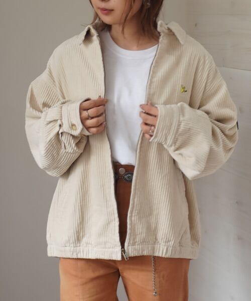 MARK GONZALES (マークゴンザレス) 別注アイテム コーデュロイ スイングトップ ジャケット オフホワイト 2G5-60979