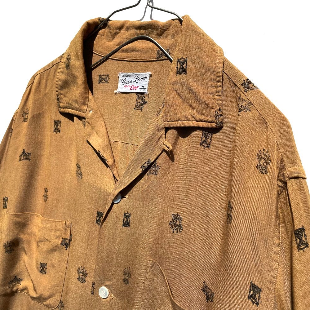 Vintage Open Collar Rayon Shirts [1960s-] [Enro] Vintage Open