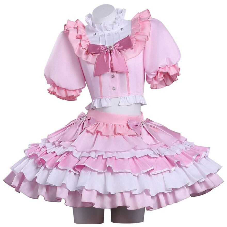【ロリータ】甘ロリ　アイドル衣装 ピンク ロリータファッション 甘ロリピンクフリルセットアップ | ロリィタ