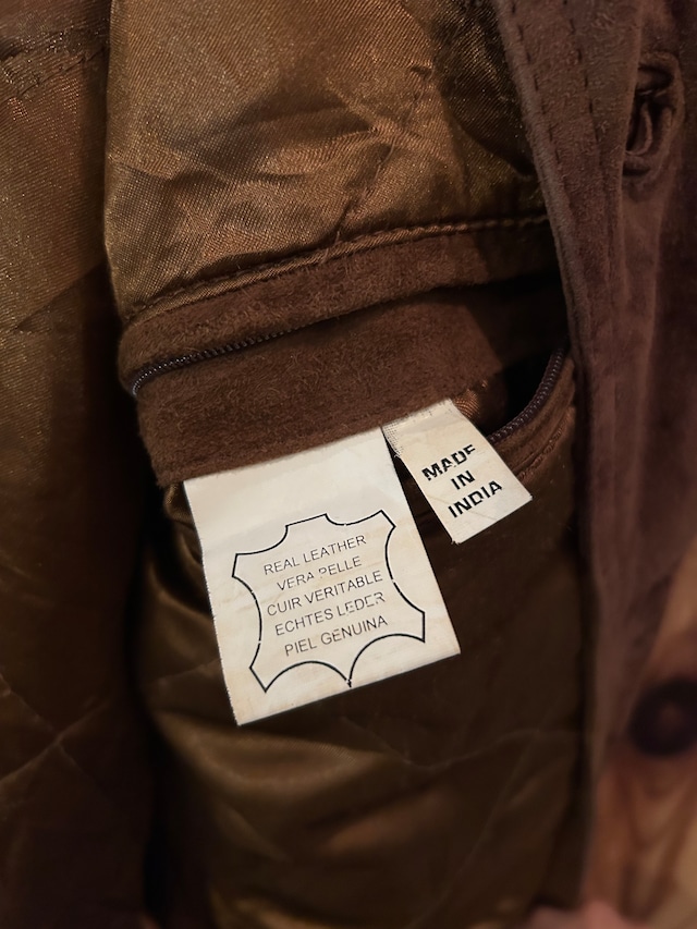 OK／90's "LIVING WORLD" nubuck leather valstar jacket
