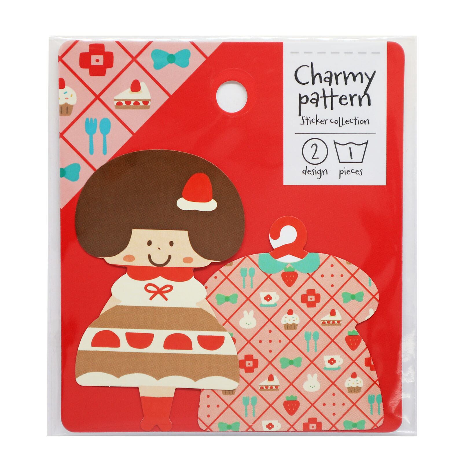 きようちゃん ハンドメイド ステッカー mizutama charmy pattern ステッカーセット ショートケーキちゃん