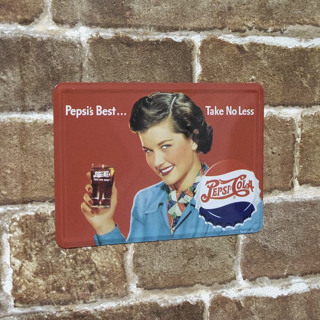 ペプシ（Pepsi's Best Take No Less）ポストカード型 メタル製 看板