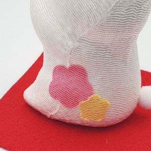 ちりめんのカワイイおねだりうさぎ