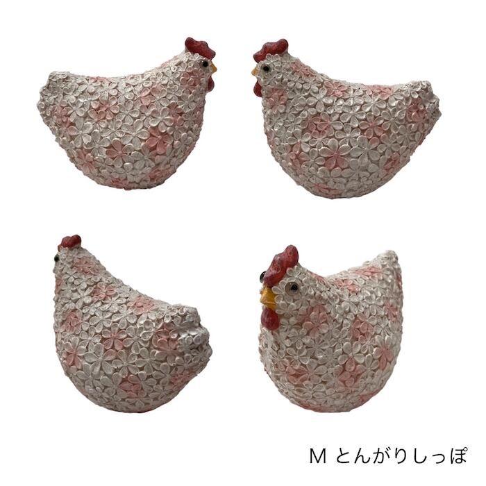 ニワトリオーナメントM 2種類 14552 14553 かわいい フラワーお花