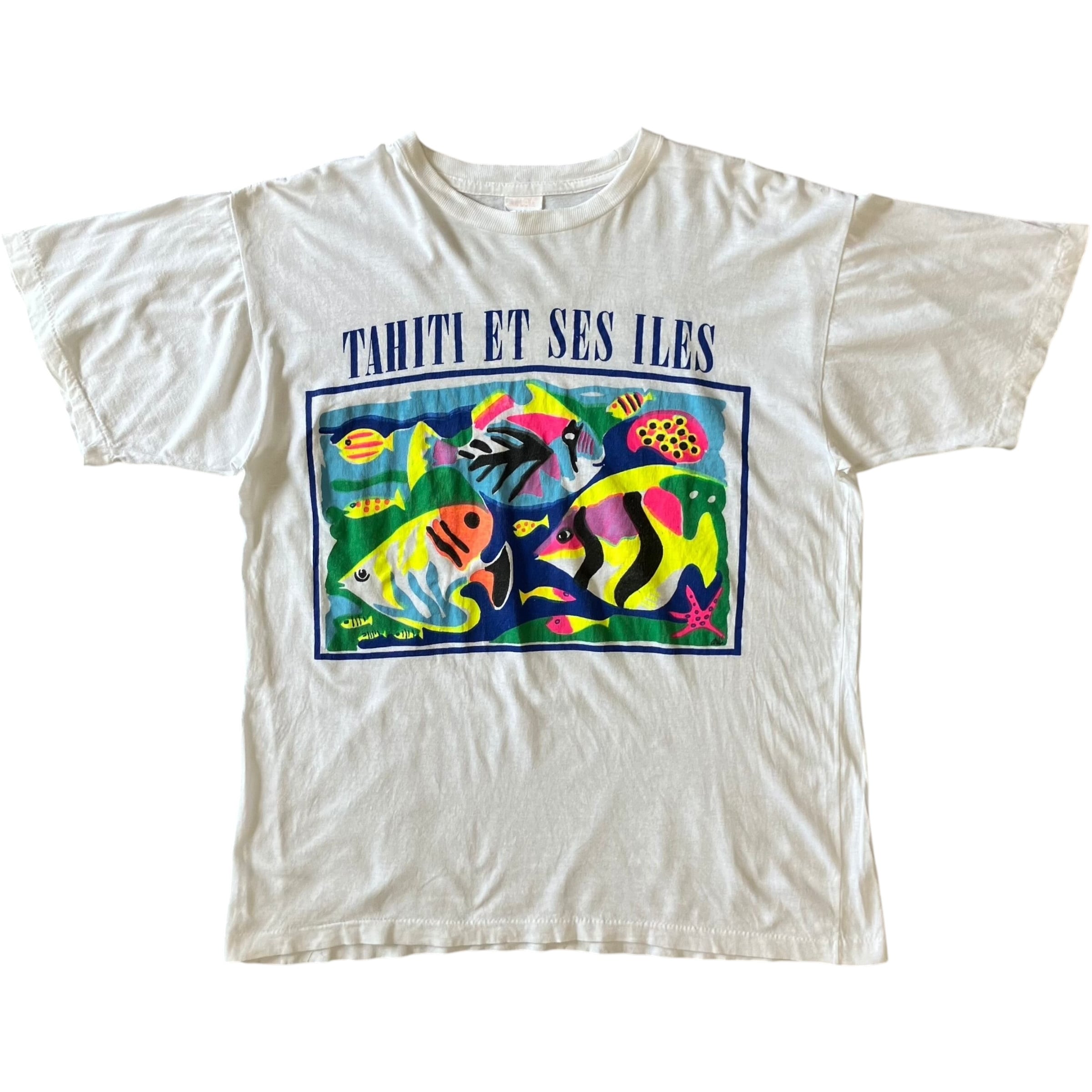 《M》CATTLEYA 90s シングルステッチTee 両面プリント No.2452