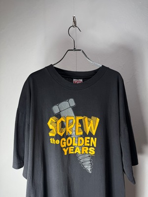 90’s USA made “SCREW the GOLDEN YEARS” T-shirt