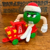 M&M's クリスマス・トレイン・トッパー サーカストレイン 列車 機関車 グリーン ミールトイ エムアンドエムズ MU-288