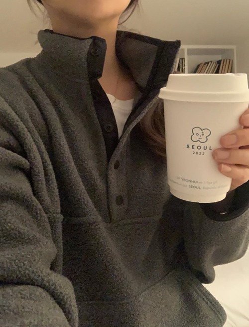 (LITER) Snow fleece high neck mtm / 3color