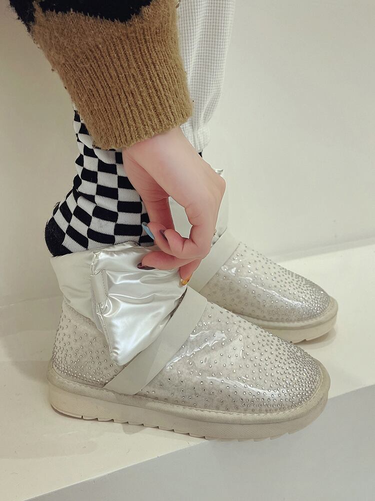 ブーツレディースウィンターベルベット 靴 シューズ コットン 冬物 部族の婦人靴98664446782