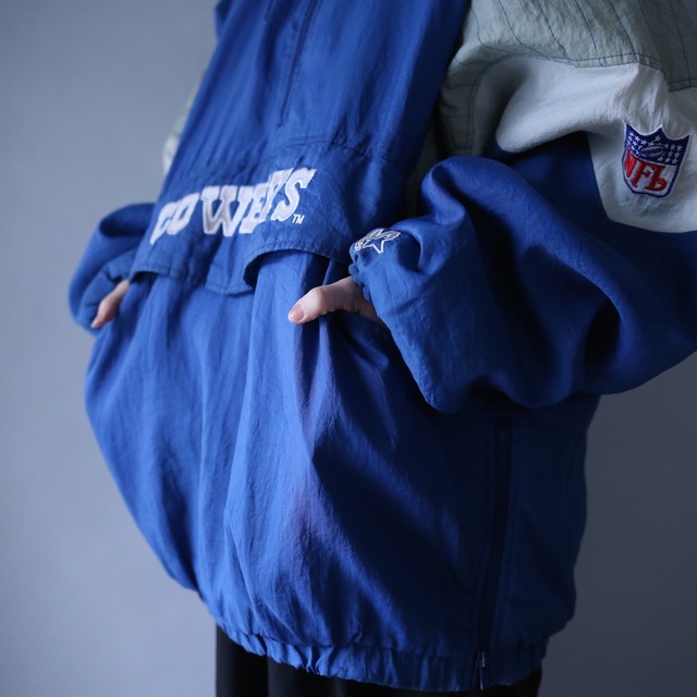 "STARTER×NFL" 3-tone design over silhouette anorak parka