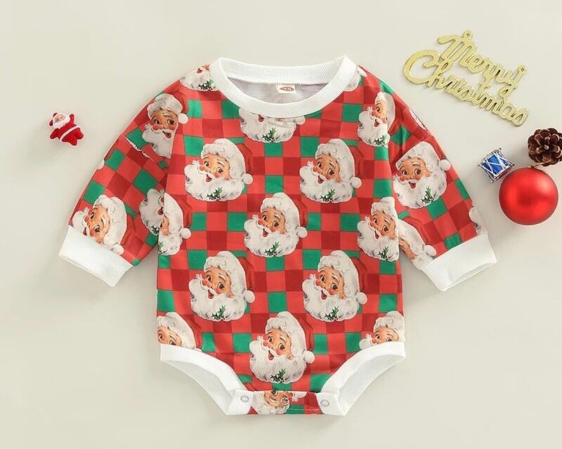 ロンパース / 冬服 / 女の子 / 男の子 / 〜12ヶ月