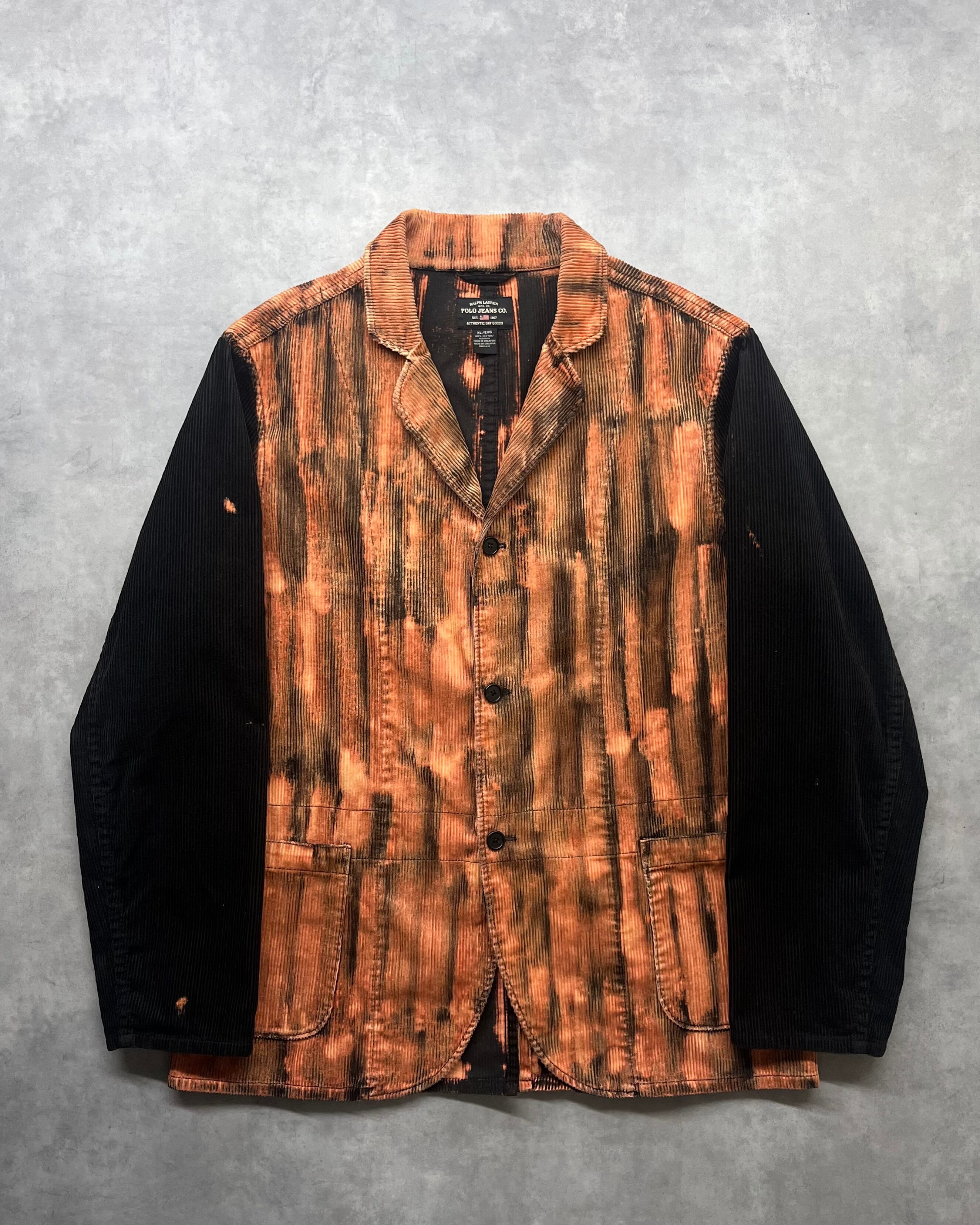 00s POLO JEANS Bleached Corduroy 3B Jacket