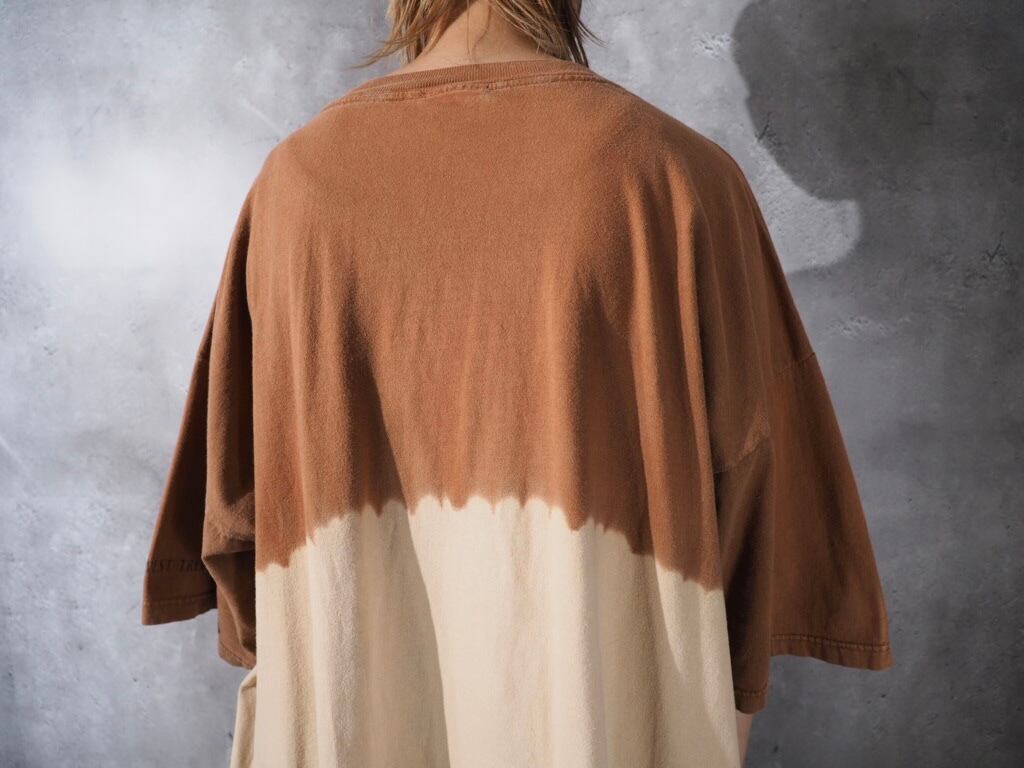 Find 10 Cougas piece trompe l'oeil dyeing loose Tee