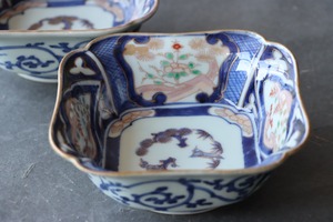 古伊万里 色絵 花文 膾皿/Old Imari "Namasu" bowl
