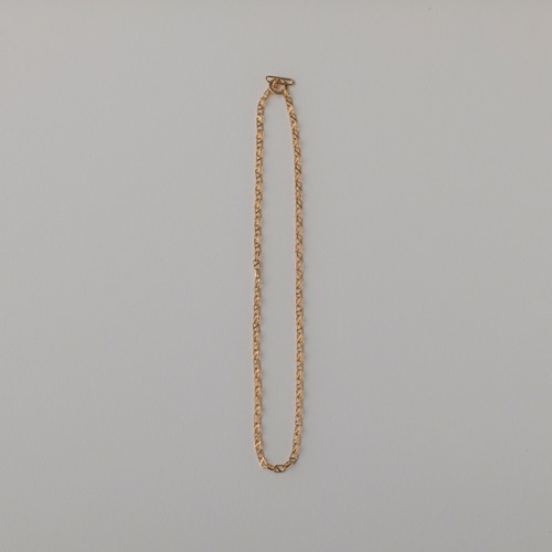 Oval line necklace small Gold