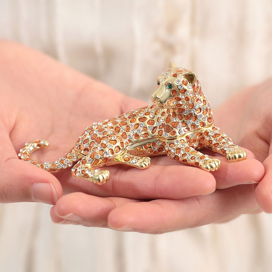 ピィアース ジュエリーボックス アクセサリー ケース 収納 ヒョウ