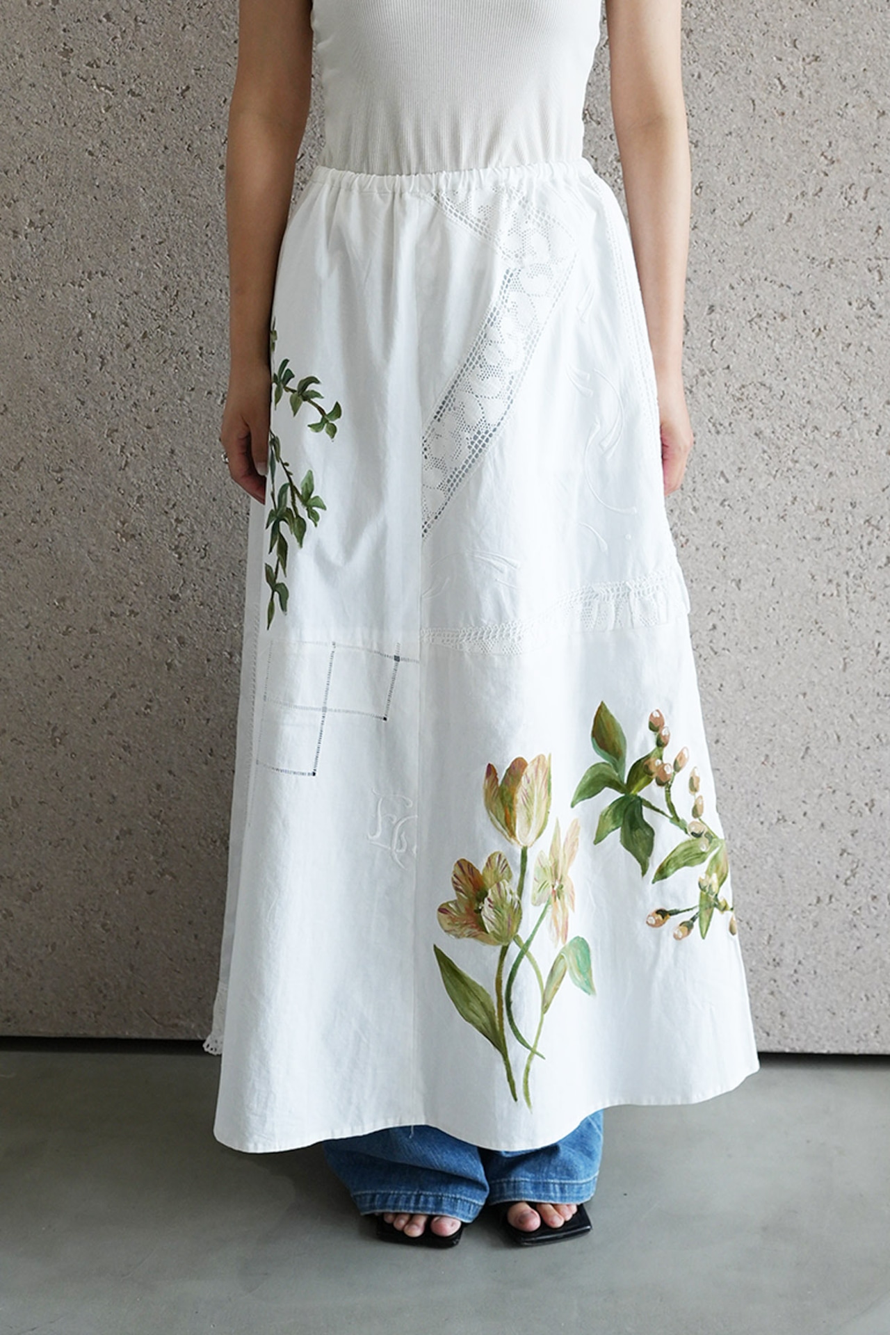 vintage lace skirt white*berry