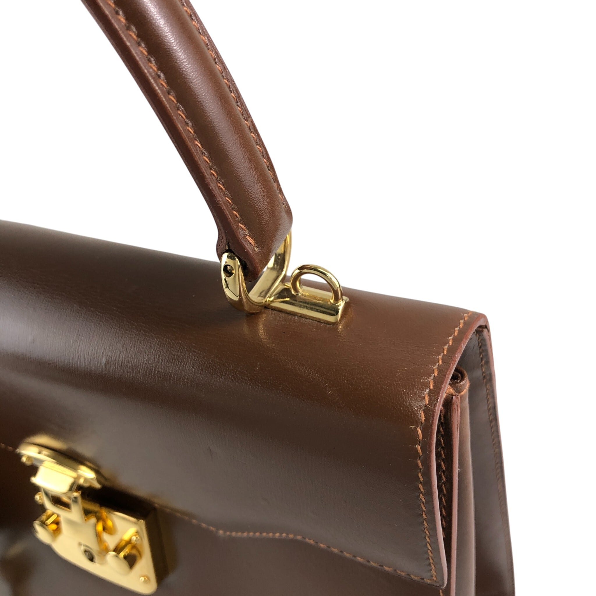 GUCCI グッチ ショルダーバッグ ブラウン レディロック レザー 2WAY