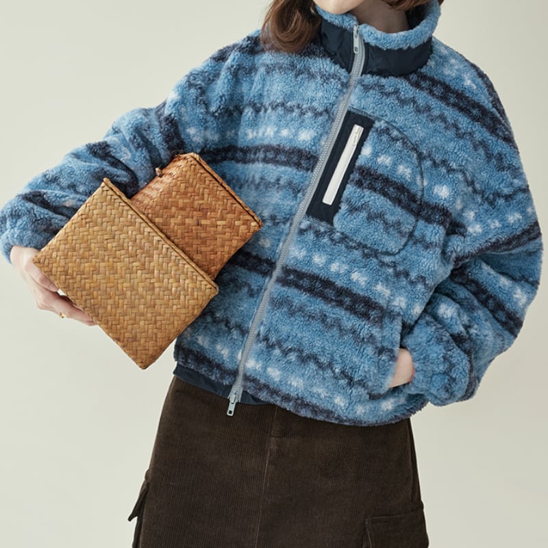 カラーブロックコート M2014